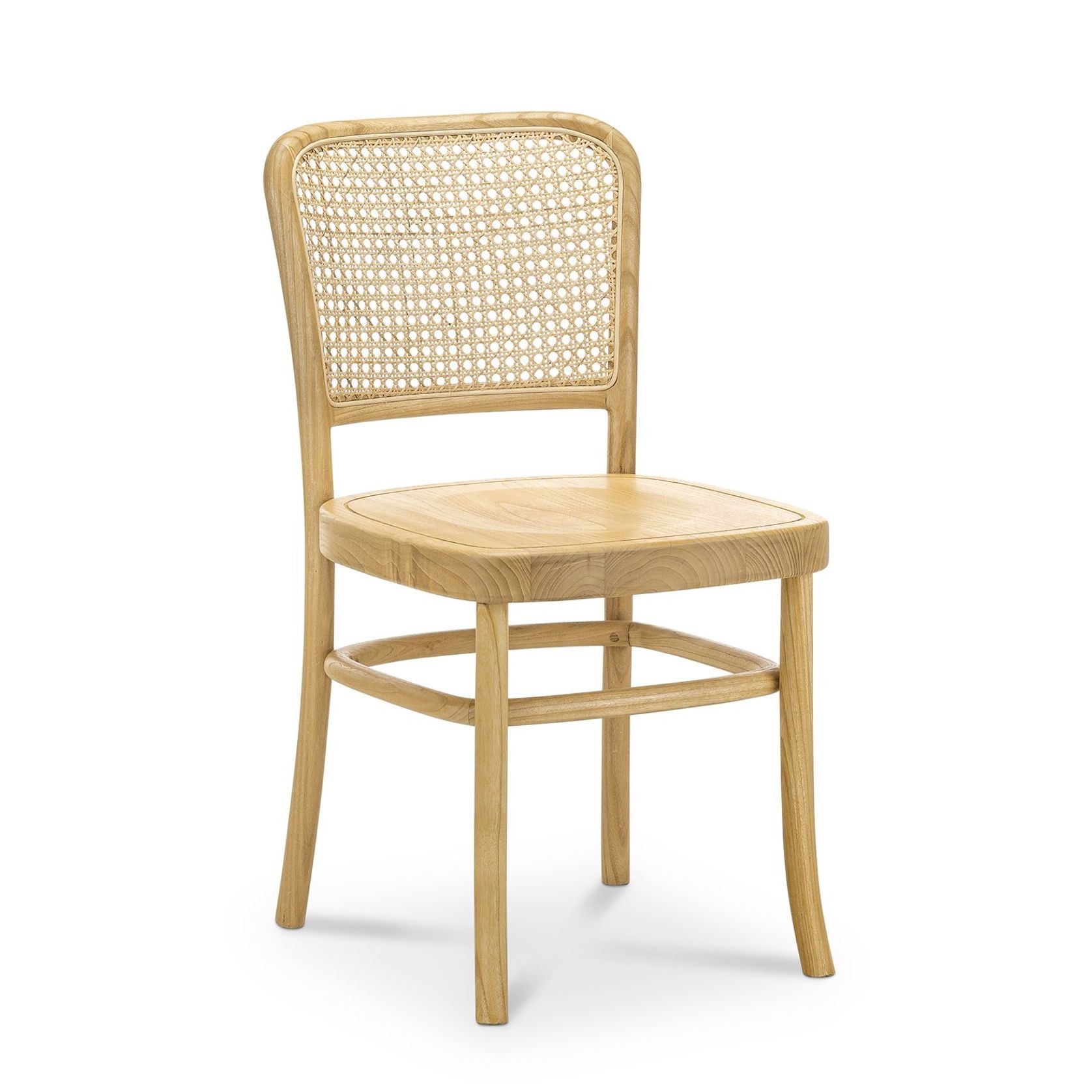 Prague Dining Chair | Cream Boucle & Natural | Set of 2 gallery detail image