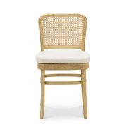 Prague Dining Chair | Cream Boucle & Natural | Set of 2 gallery detail image