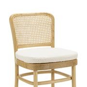 Prague Dining Chair | Cream Boucle & Natural | Set of 2 gallery detail image