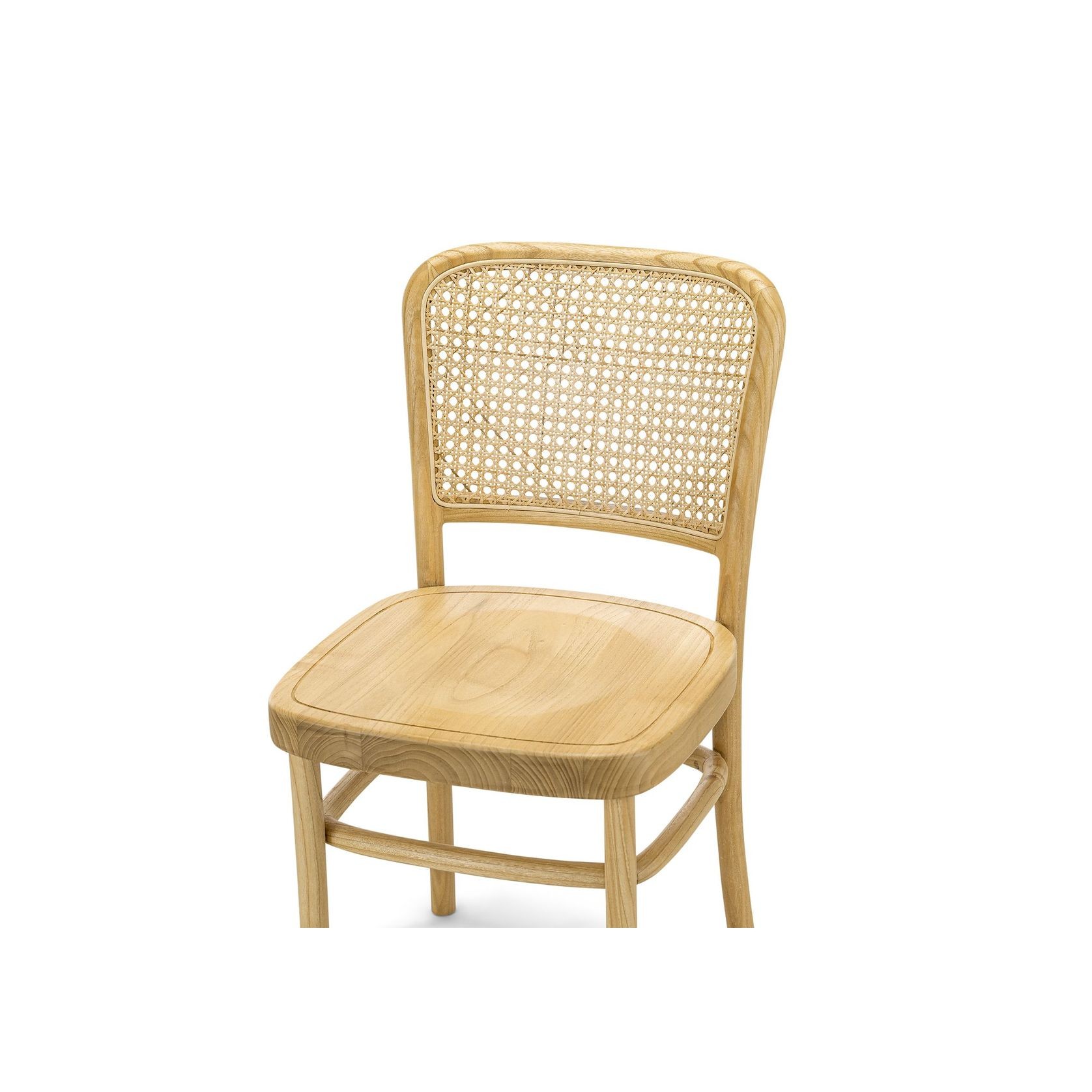Prague Dining Chair | Cream Boucle & Natural | Set of 2 gallery detail image