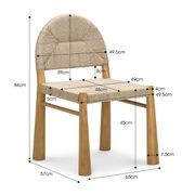 Caliste Woven Rope Arch Dining Chair | Indoor & Outdoor gallery detail image