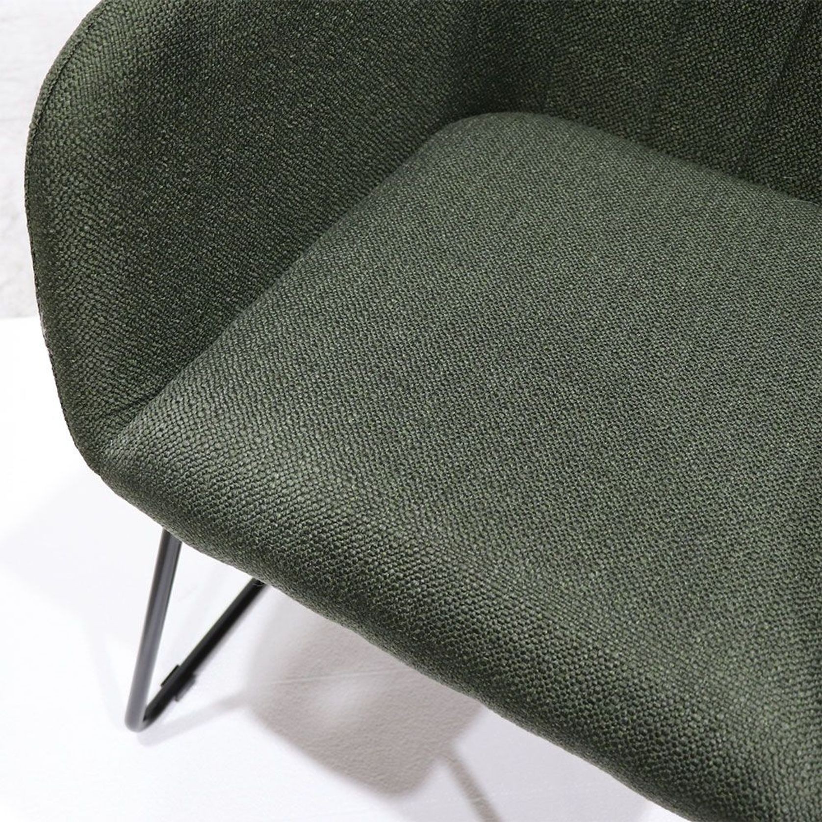 Folio Fabric Dining Chair - Green gallery detail image