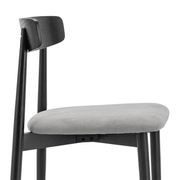 Finn Oak Dining Chairs | Set of 2 | Black & Grey gallery detail image