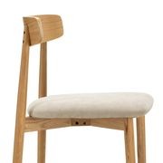 Finn Oak Dining Chairs | Set of 2 | Natural & Beige gallery detail image