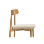 Finn Oak Dining Chairs | Set of 2 | Natural & Beige gallery detail image