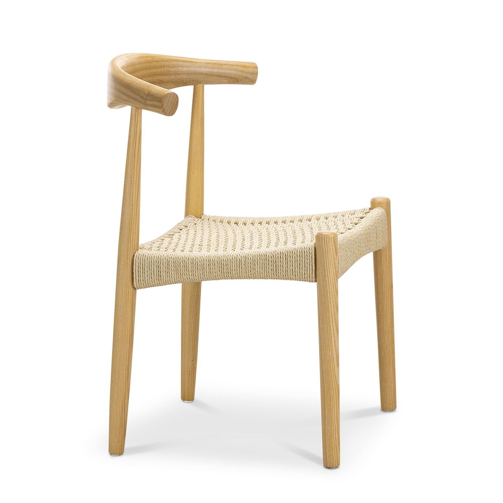Elba Ashwood Woven Cord Dining Chair | Natural | Set of 2 gallery detail image