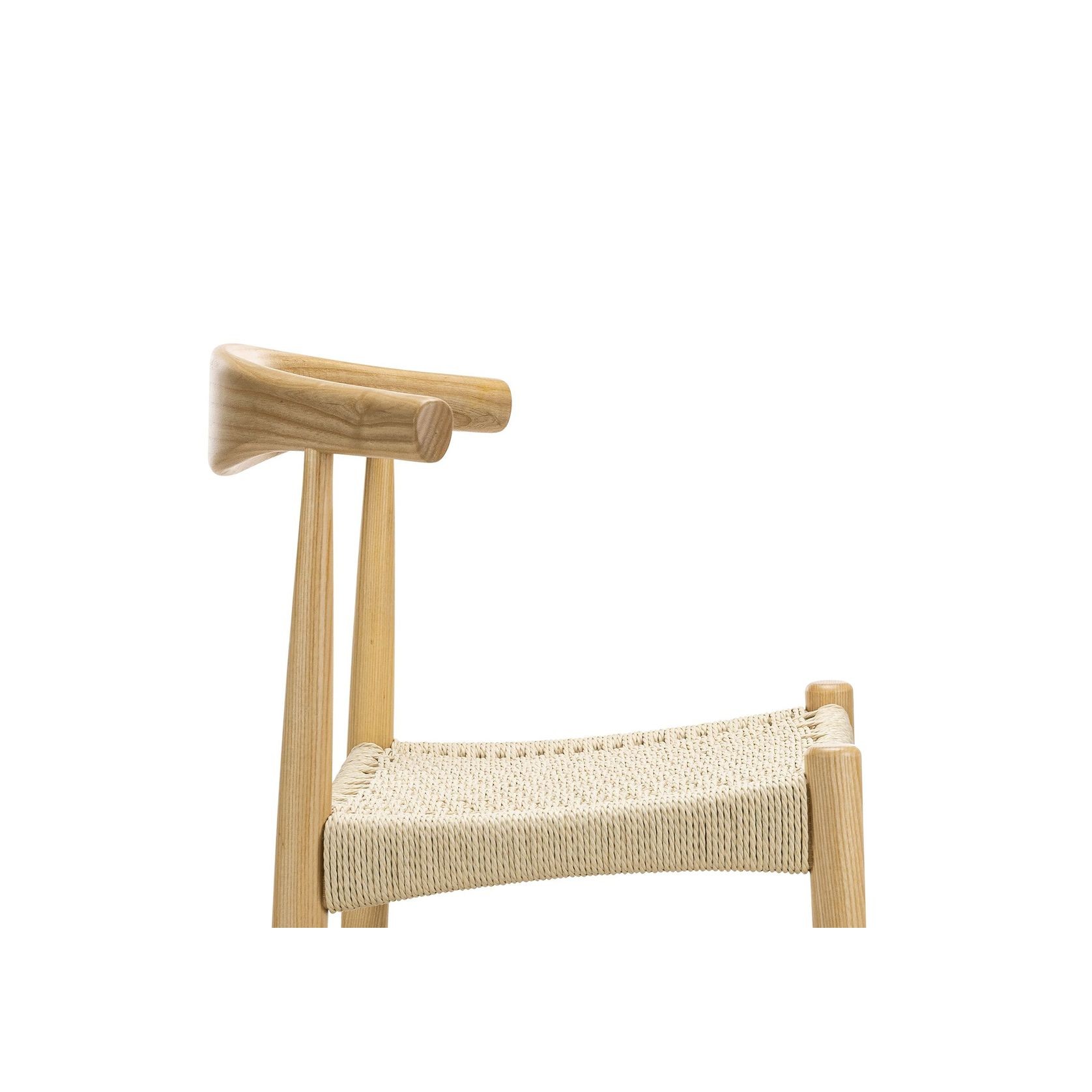 Elba Ashwood Woven Cord Dining Chair | Natural | Set of 2 gallery detail image