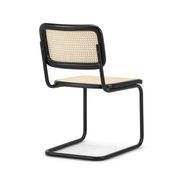 Blaire Rattan Cantilever Dining Chair | Set of 2 | Natural & Black gallery detail image