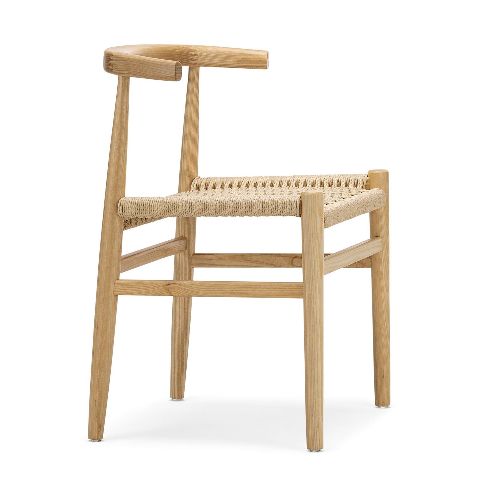 Oskar Solid Ashwood Woven Dining Chair | Set of 2 | Natural gallery detail image