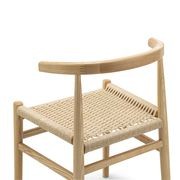 Oskar Solid Ashwood Woven Dining Chair | Set of 2 | Natural gallery detail image