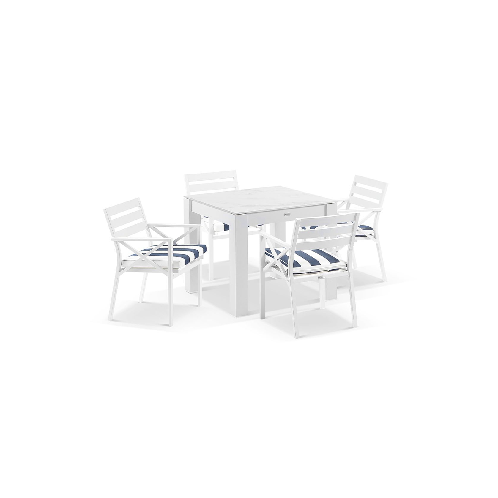 Hugo 4 Seater Dining Table with Kansas Chairs gallery detail image