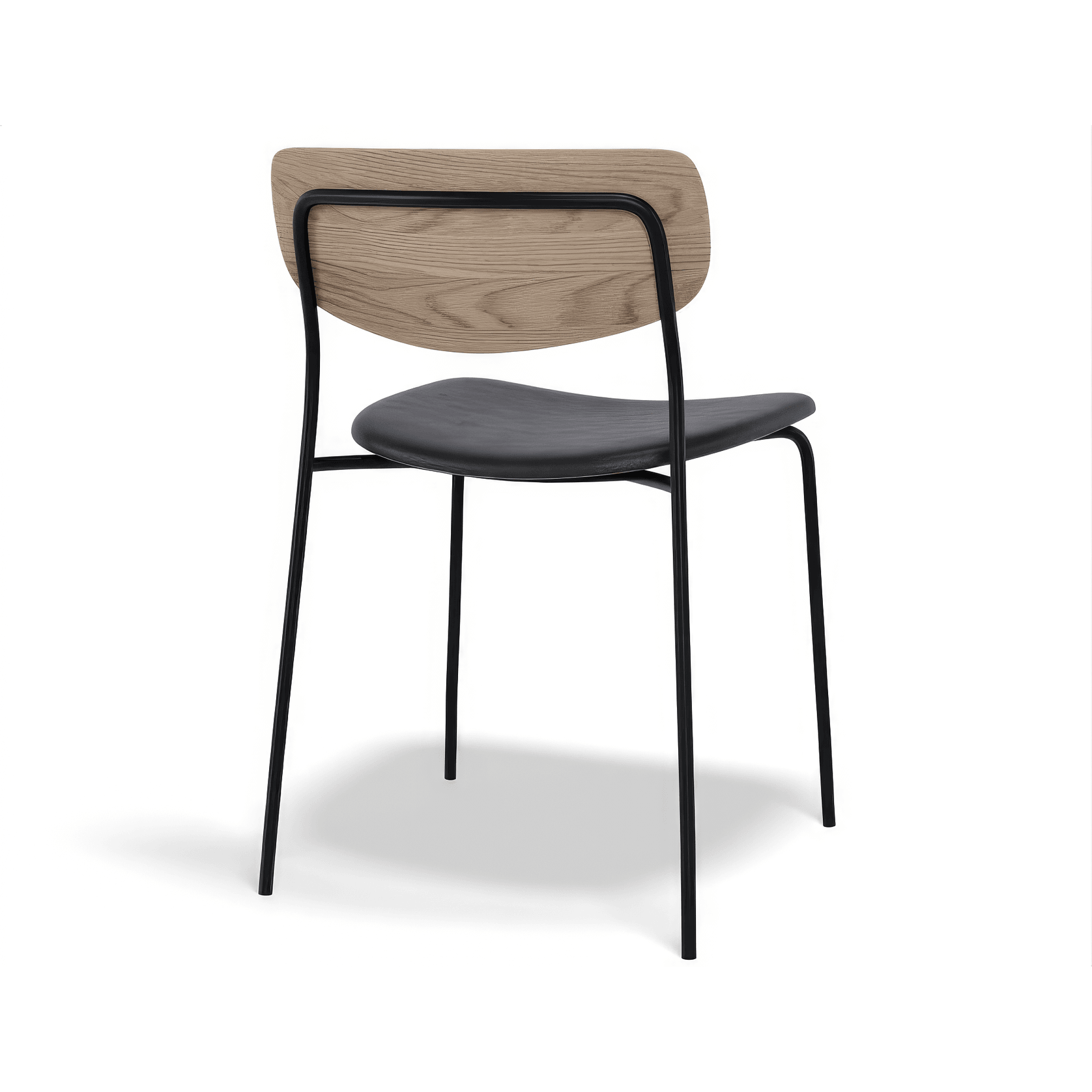 Rylie Chair - Padded Seat with Natural Backrest gallery detail image