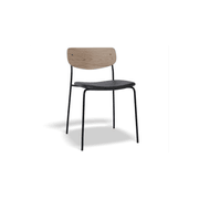Rylie Chair - Padded Seat with Natural Backrest gallery detail image