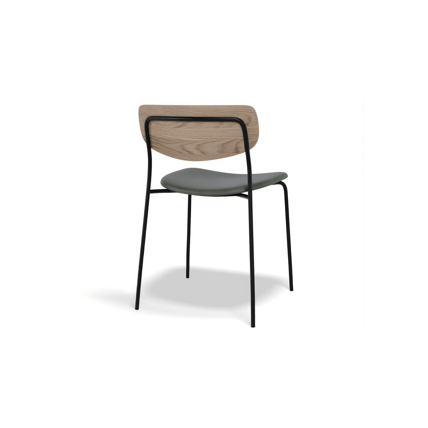 Rylie Chair - Padded Seat with Natural Backrest gallery detail image