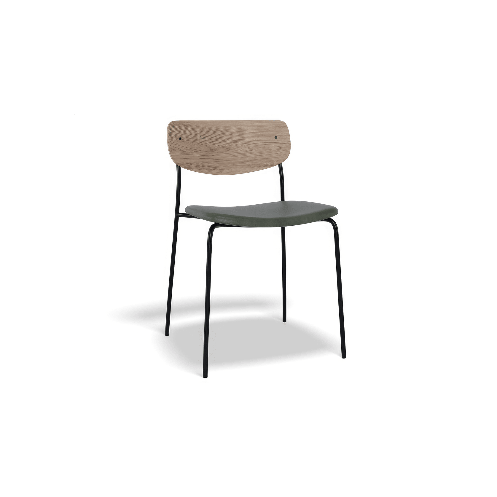 Rylie Chair - Padded Seat with Natural Backrest gallery detail image