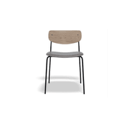 Rylie Chair - Padded Seat with Natural Backrest gallery detail image