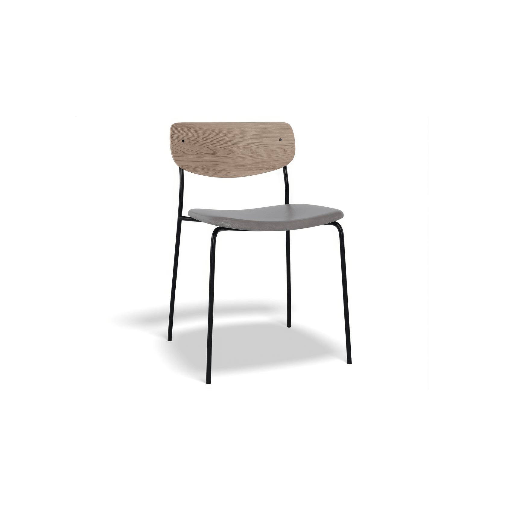 Rylie Chair - Padded Seat with Natural Backrest gallery detail image