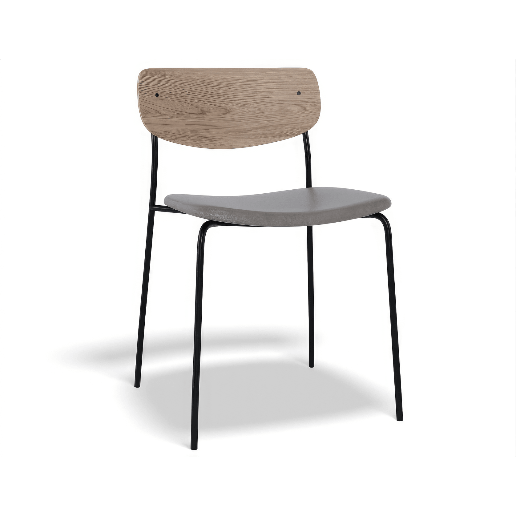 Rylie Chair - Padded Seat with Natural Backrest gallery detail image