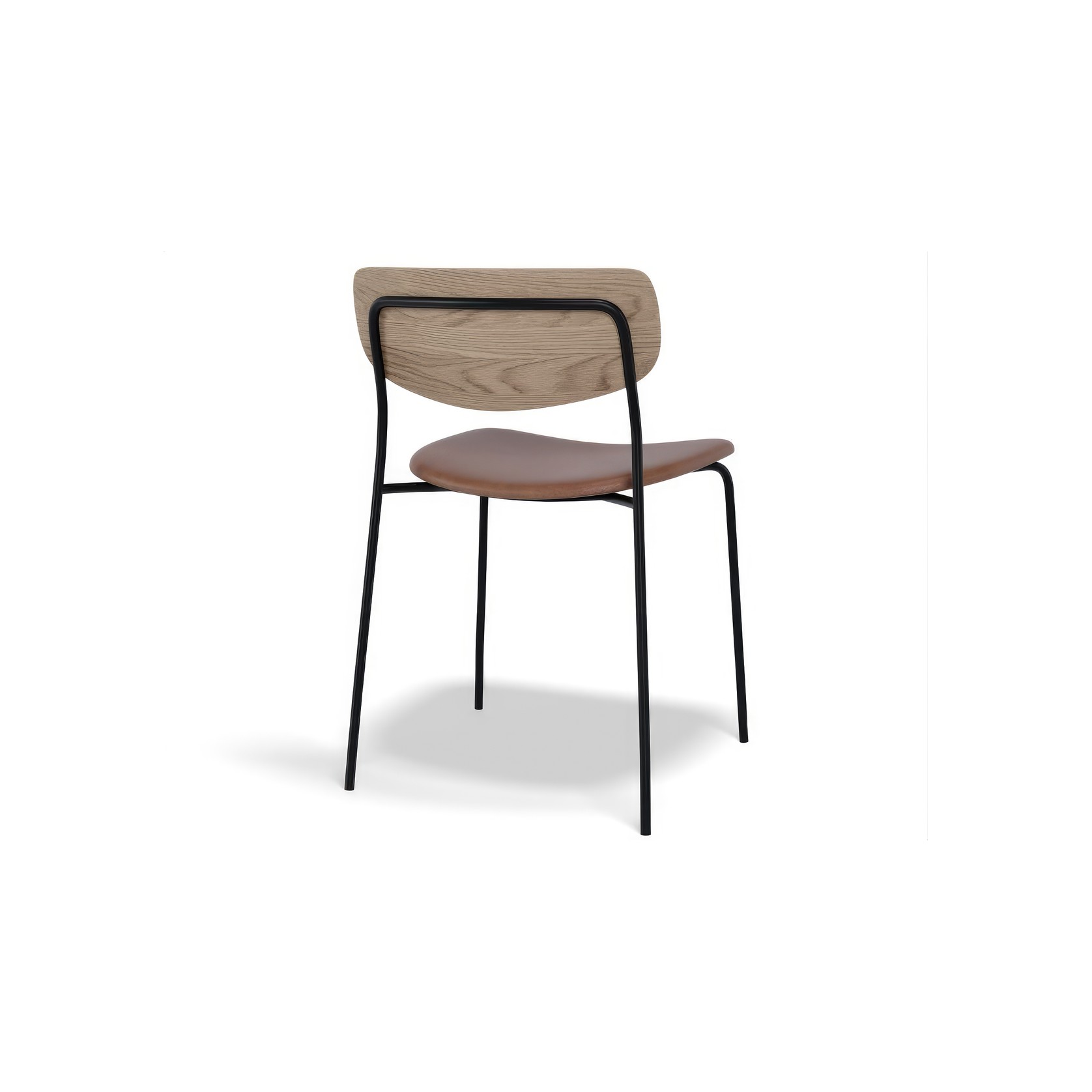 Rylie Chair - Padded Seat with Natural Backrest gallery detail image