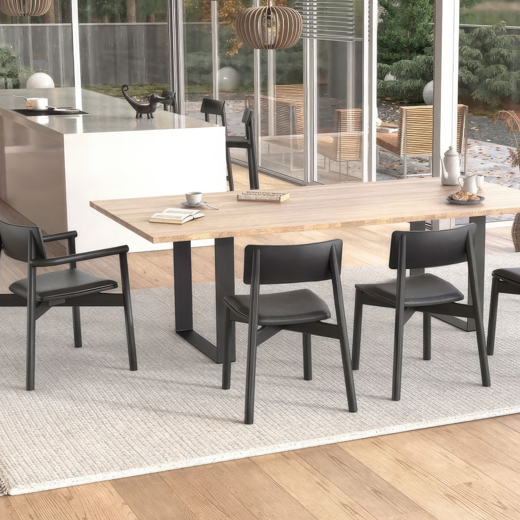 Andi Chair - Black Ash with Pad gallery detail image