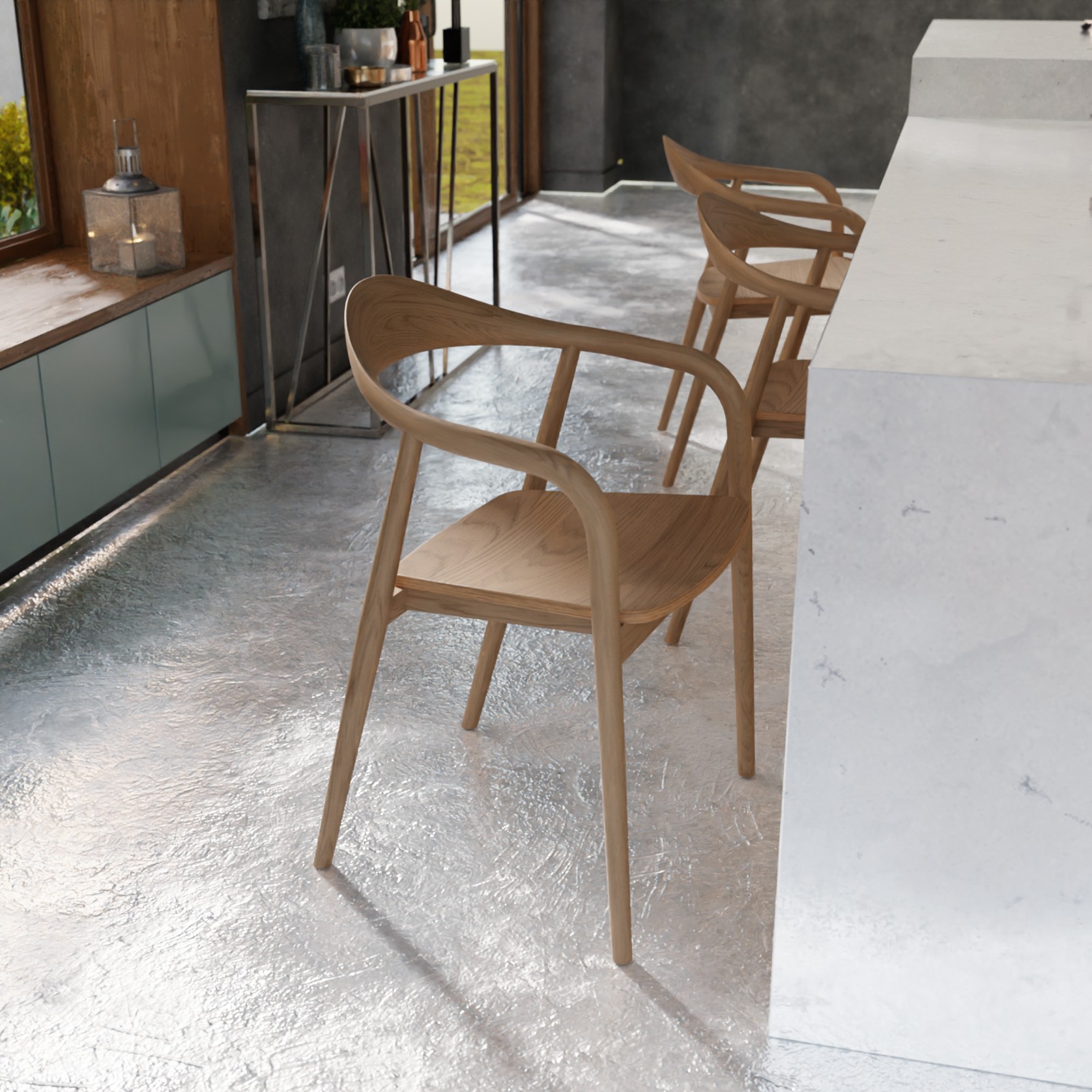 Arki Armchair - Natural Ash gallery detail image
