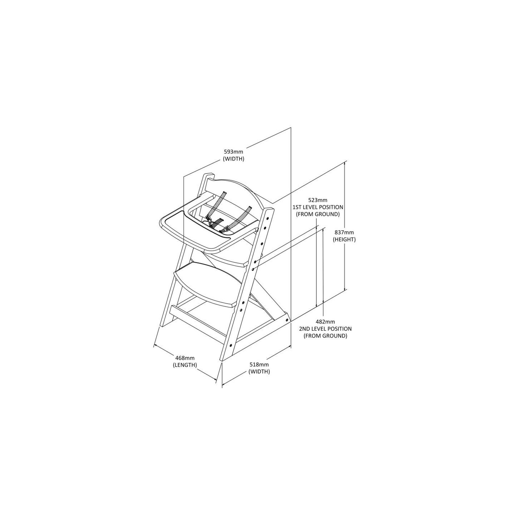 Banksia Toddler High Chair | White gallery detail image