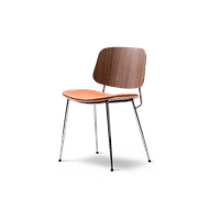 Søborg Chair Steel Frame Seat Upholstery by Fredericia gallery detail image