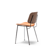 Søborg Chair Steel Frame Seat Upholstery by Fredericia gallery detail image