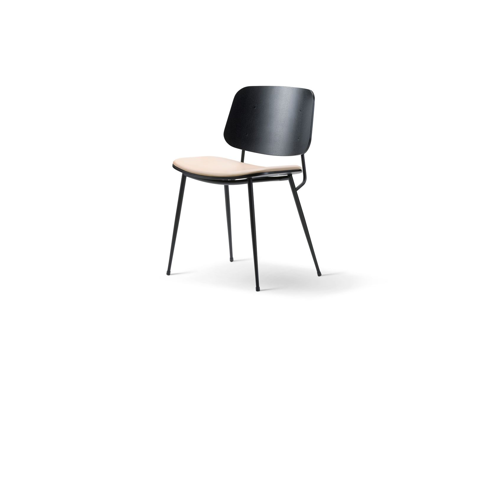 Søborg Chair Steel Frame Seat Upholstery by Fredericia gallery detail image