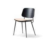 Søborg Chair Steel Frame Seat Upholstery by Fredericia gallery detail image
