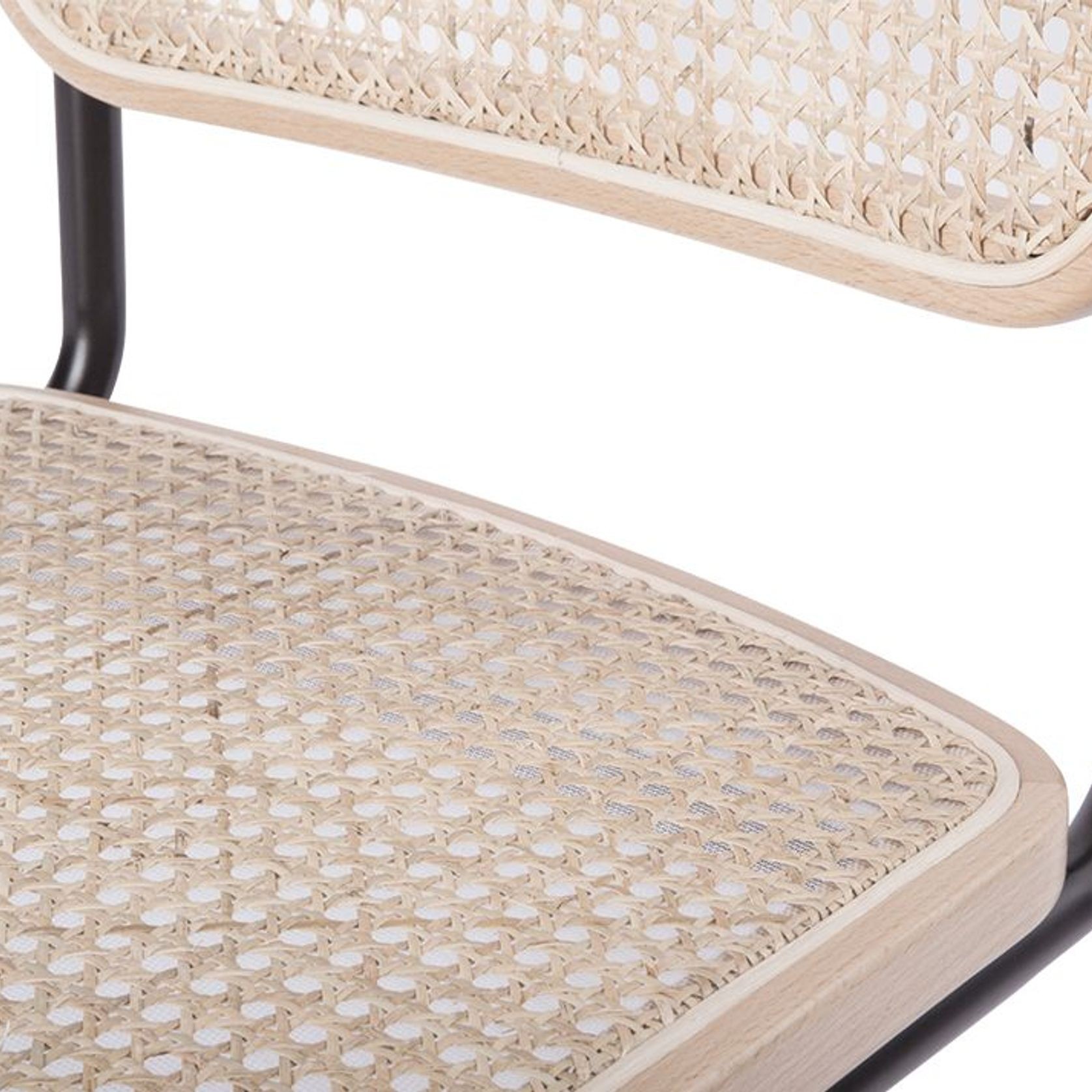 Calibre Chair - Black with Natural Cane gallery detail image