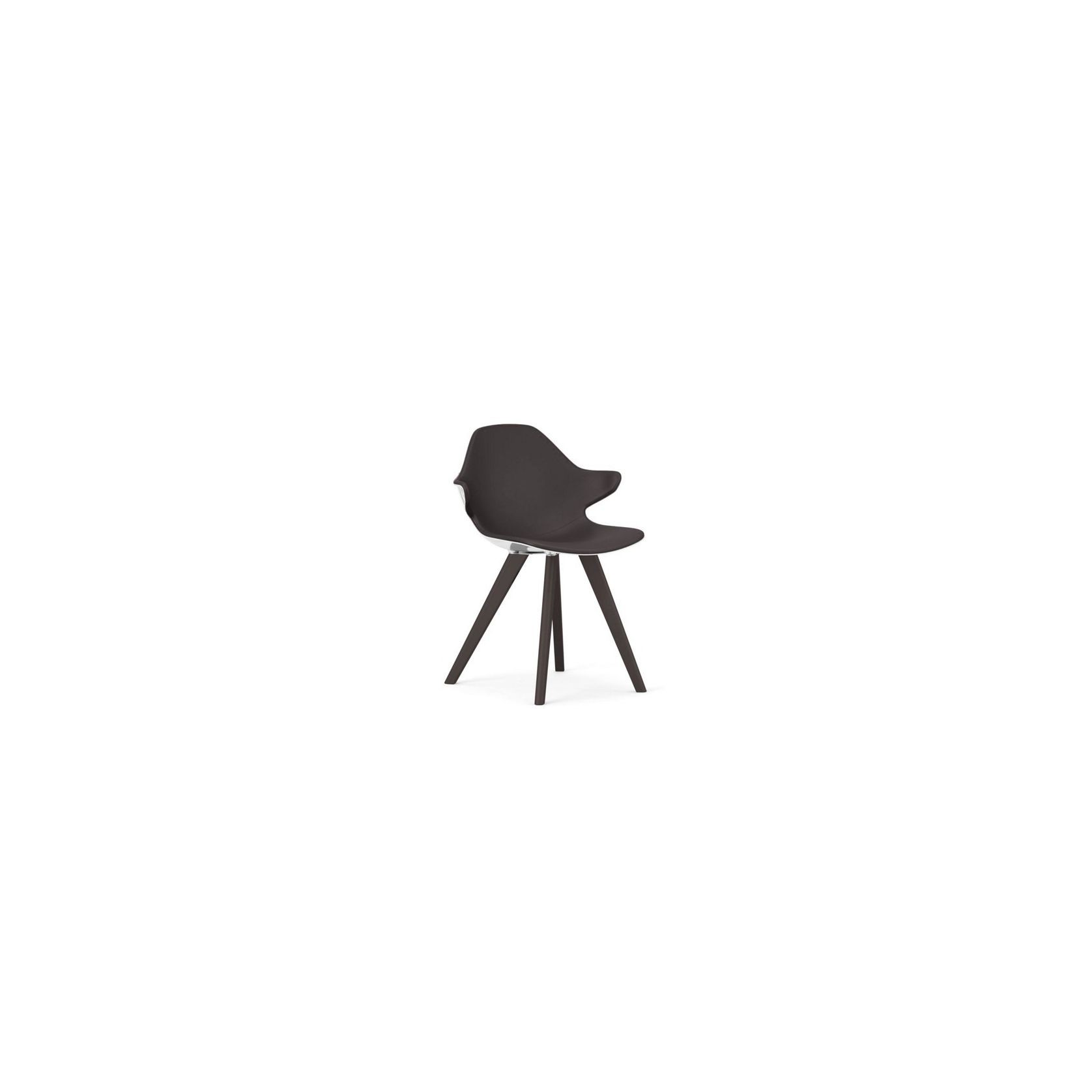 Chistera Dining Armchair - Glossy Polished Shell gallery detail image