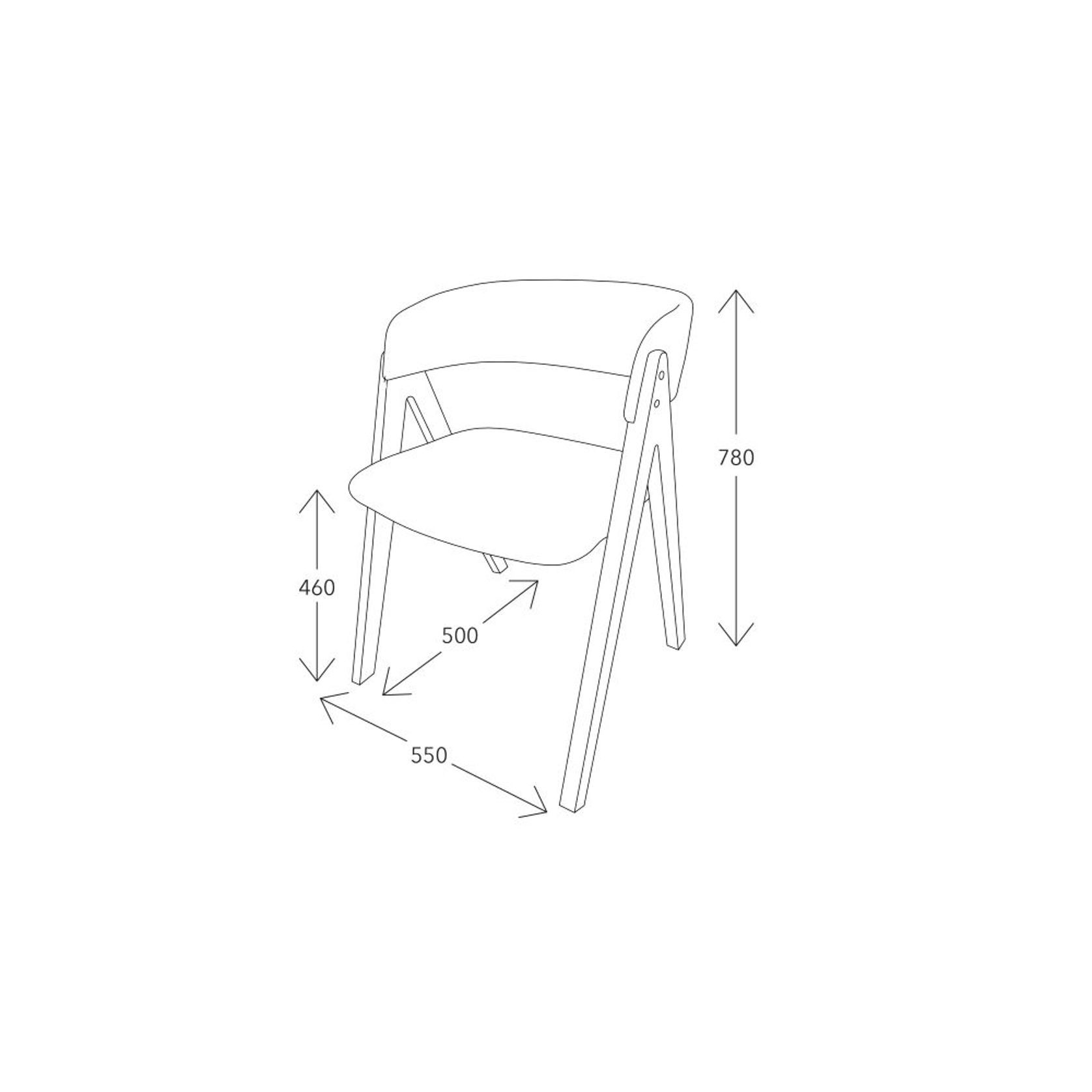 Gaudo Hardwood Dining Chair | Walnut | Green Fabric gallery detail image