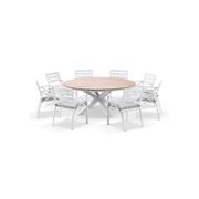 Tuscany Round 1.8m Dining Table w/8 Kansas Dining Chair gallery detail image