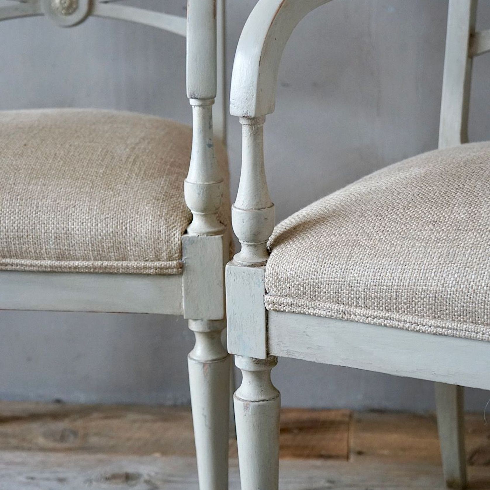 French Directoire Painted Chairs (Pair) gallery detail image