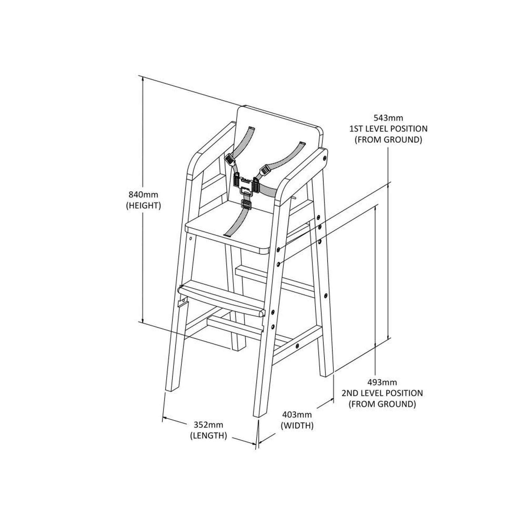 Rio Toddler High Chair | Sage gallery detail image