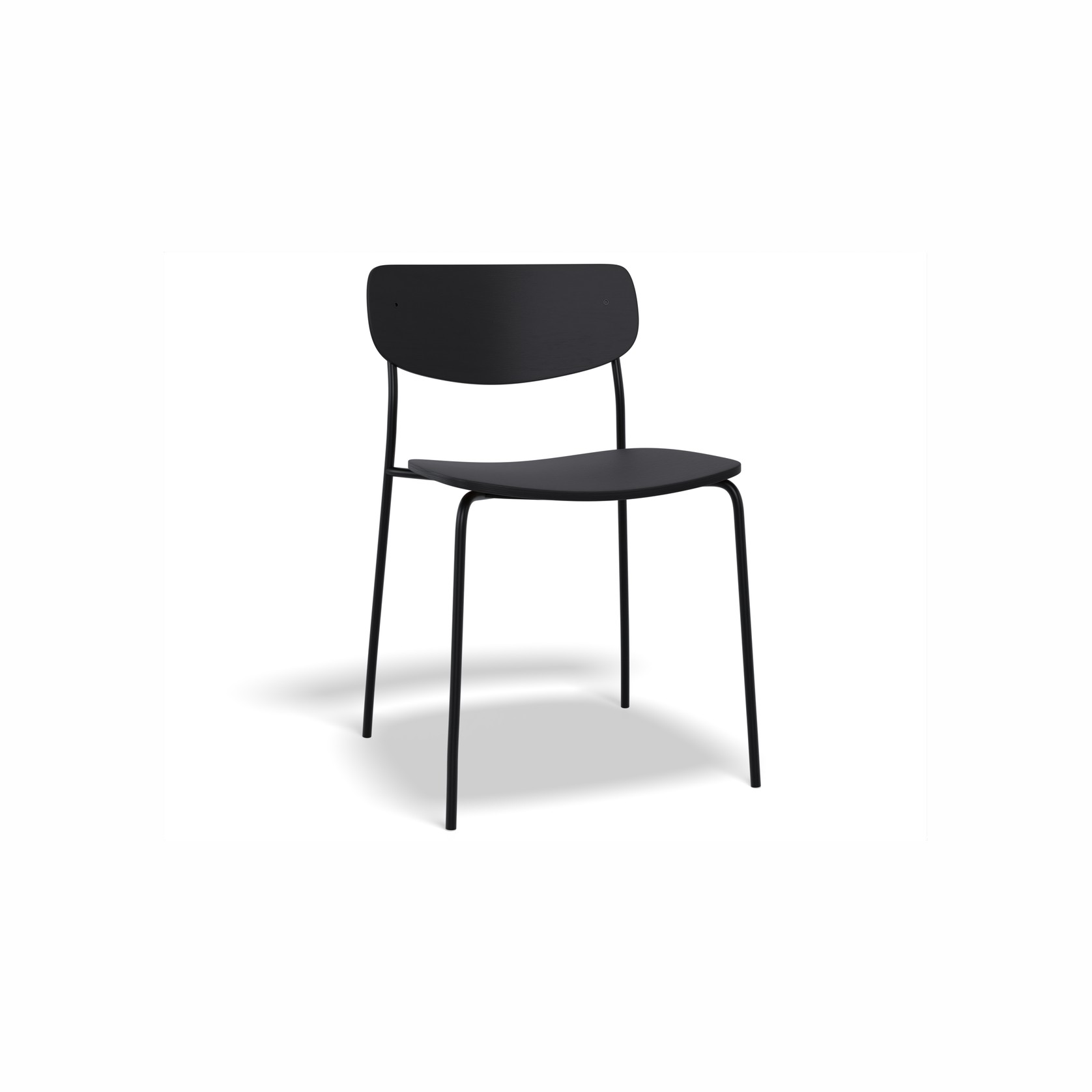 Rylie Chair - Black Stained Ash Seat and Backrest gallery detail image