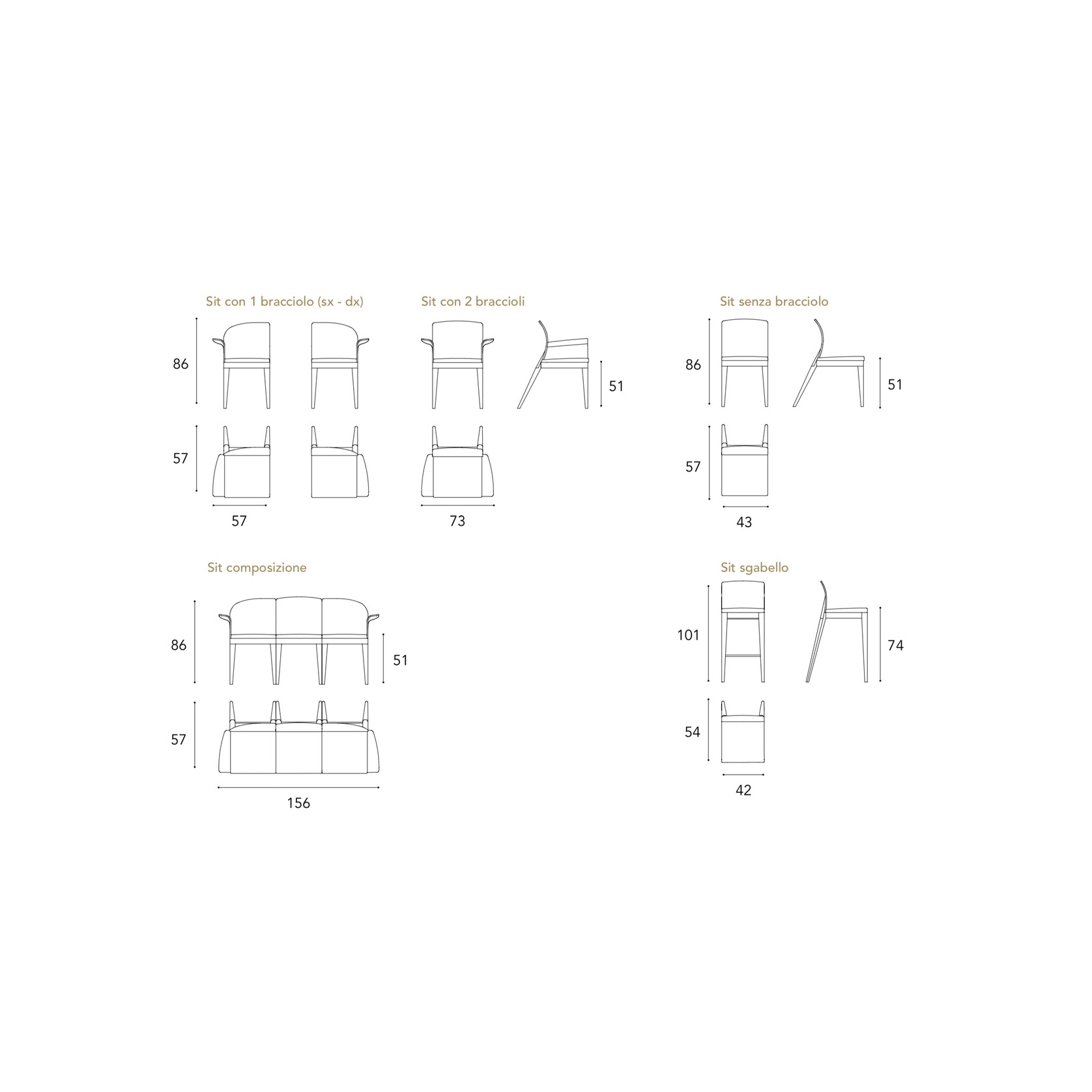 Sit Dining Chair gallery detail image