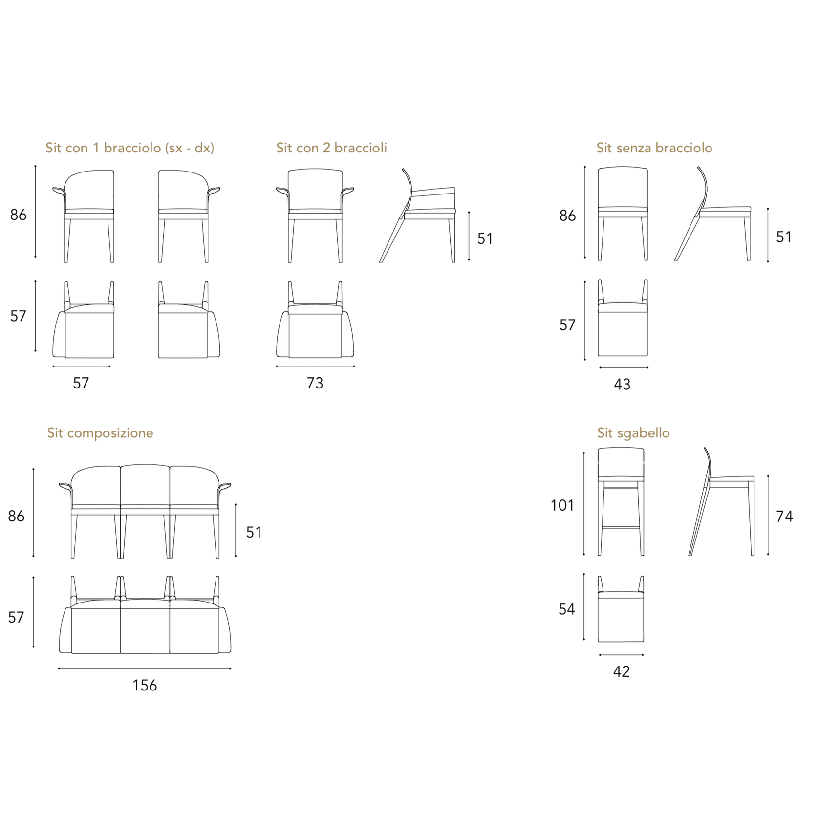 Sit Dining Chair gallery detail image