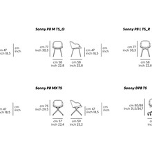 Sonny Half-Arm Dining Chair gallery detail image