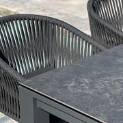 Adele Ceramic Outdoor table with 4x Gizella Chairs gallery detail image