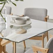 Bella 7PCE Glass Dining Set | Natural Hardwood gallery detail image