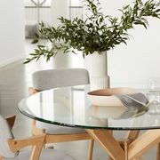 Bella 5PCE Round Glass Dining Set | Natural gallery detail image