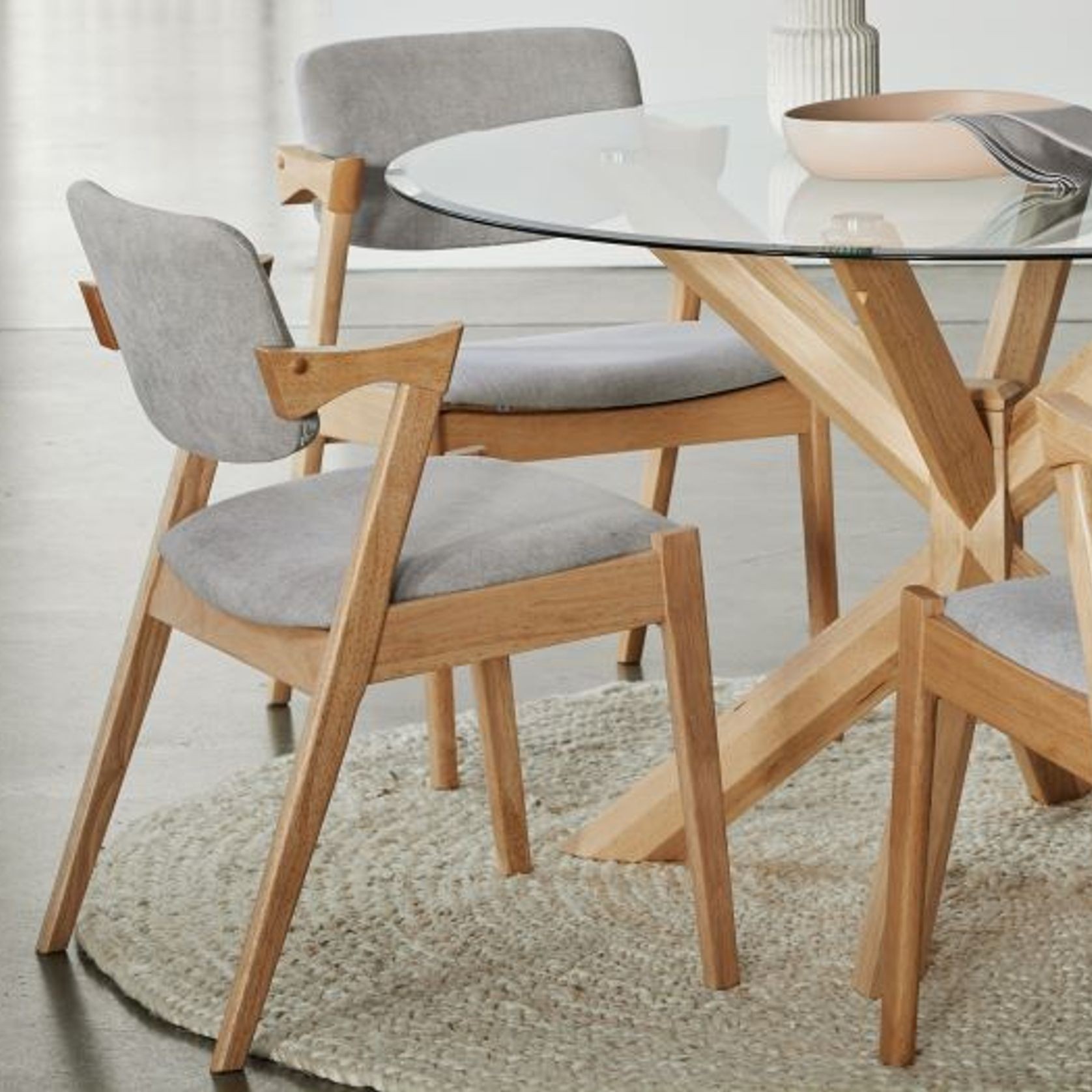 Bella Dining Chair | Natural Hardwood Frame gallery detail image