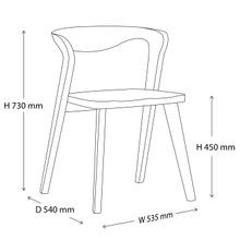 Casa Natural Hardwood Dining Chair gallery detail image