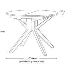 Casa 5PC Extendable Hardwood Dining Set | Arabica gallery detail image
