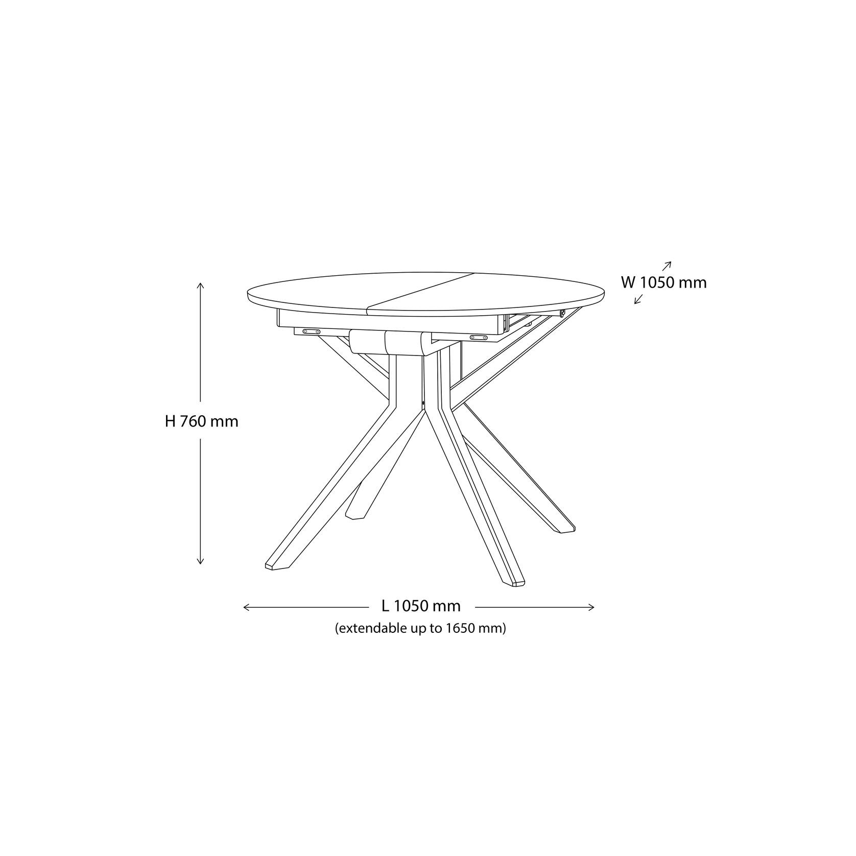 Casa 5PC Extendable Hardwood Dining Set | Arabica gallery detail image