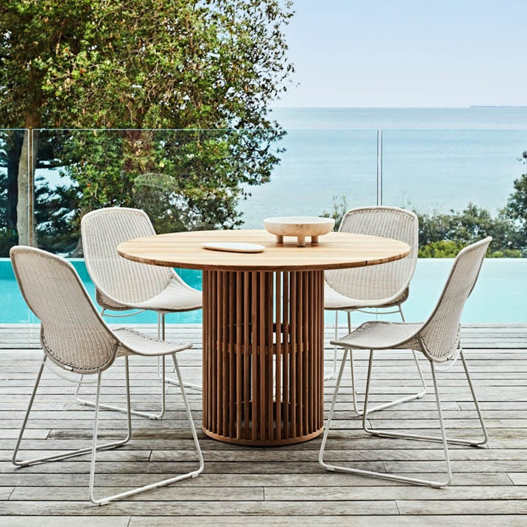 Granada Scoop Closed Weave Dining Chair gallery detail image