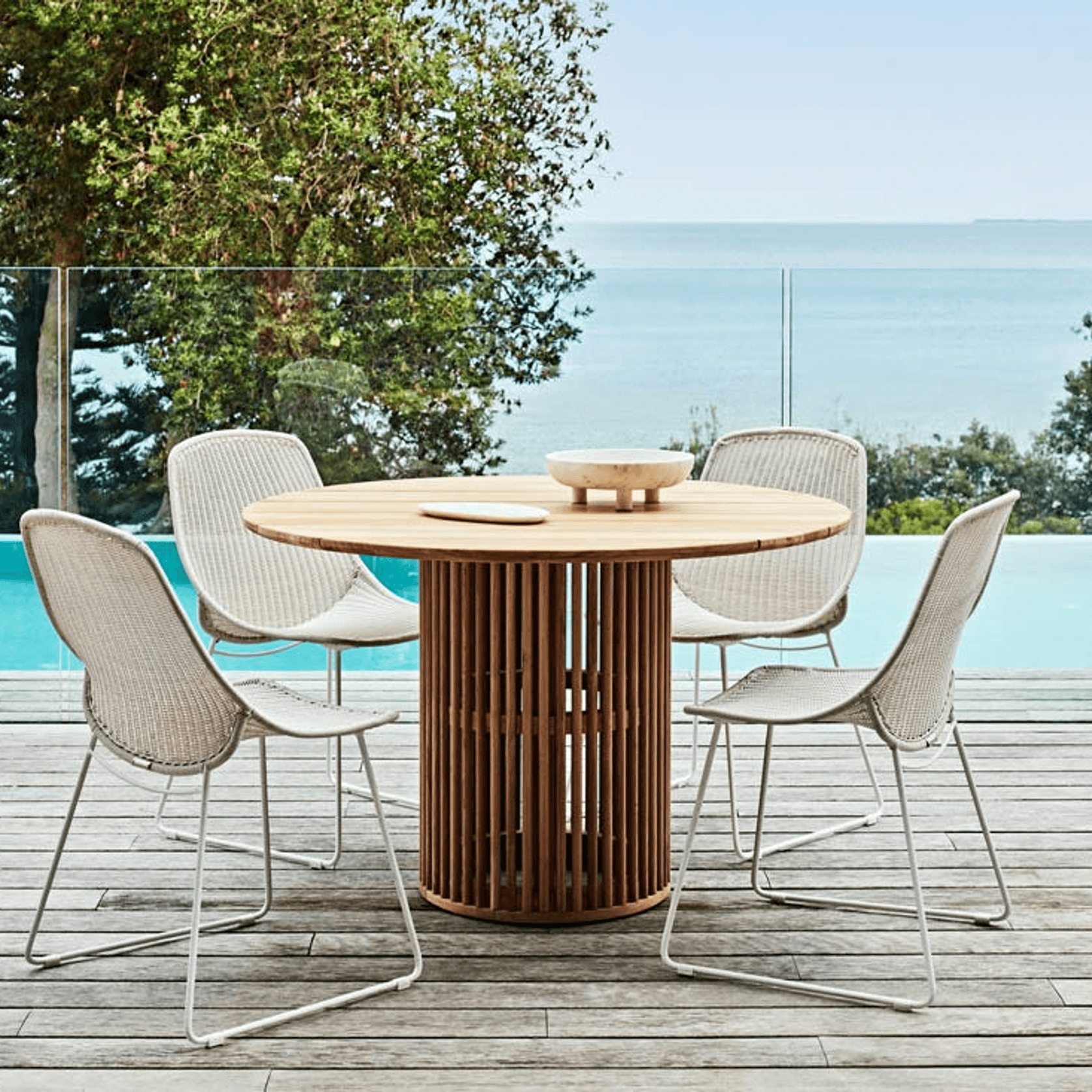 Granada Scoop Closed Weave Dining Chair gallery detail image