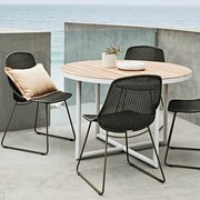 Granada Scoop Closed Weave Dining Chair gallery detail image